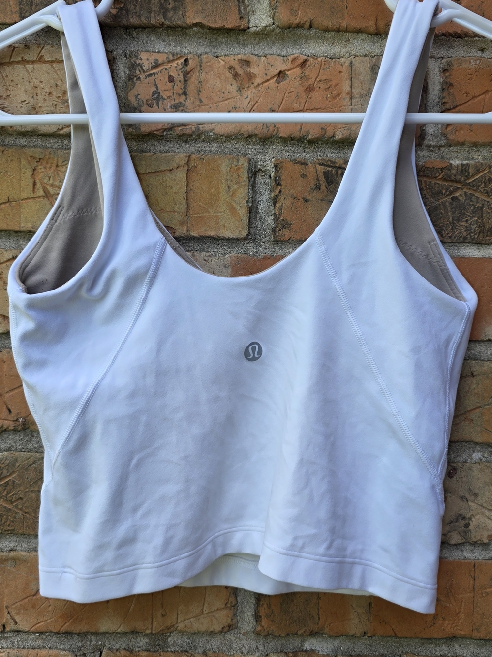 lululemon athletica White V-Neck Crop Tank - Picture 6 of 7